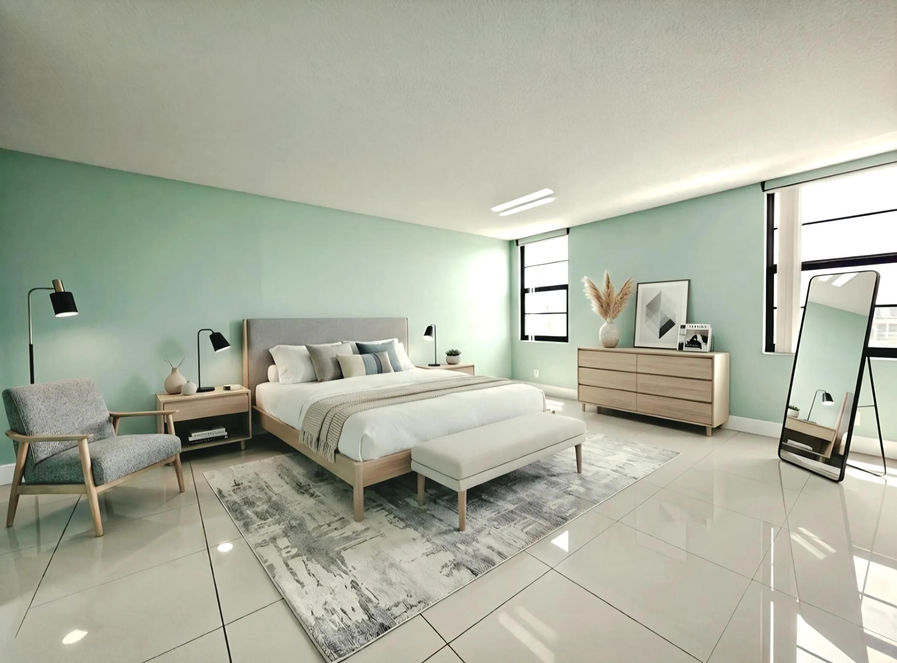 PRIMARY BEDROOM WITH WATER VIEWS AND ANOTHER SLIDING DOOR TO YOUR SCREENED-IN BALCONY