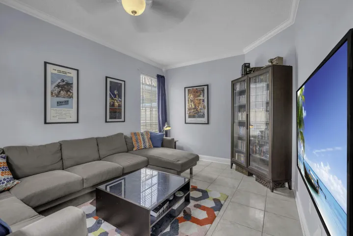 Dining room being used as movie room downstairs