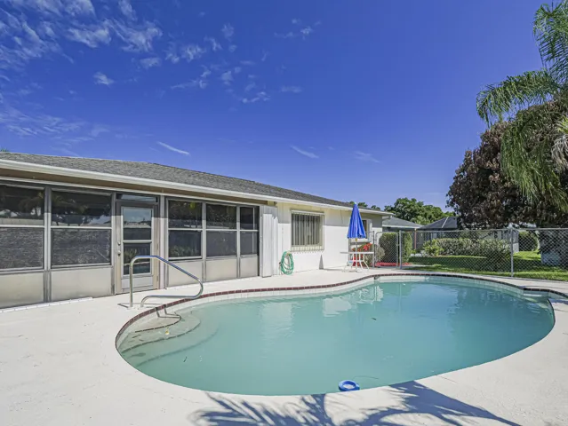 Pool and porch view