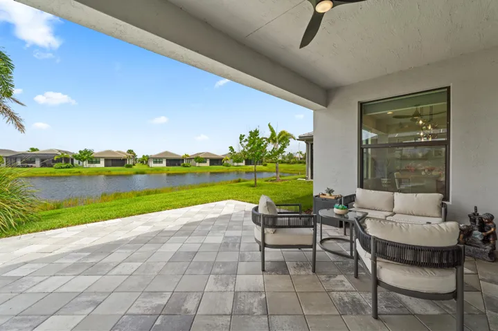 Extended Paver Patio with Lake View