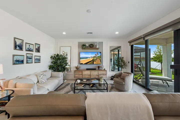 Mounted TV with Accent Wall