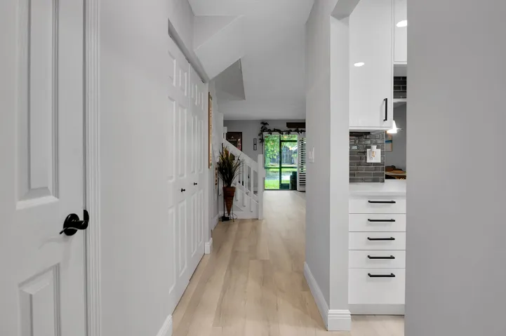 view from front entrance into your gorgeous updated townhome