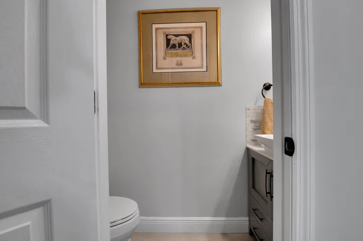 main floor half bathroom