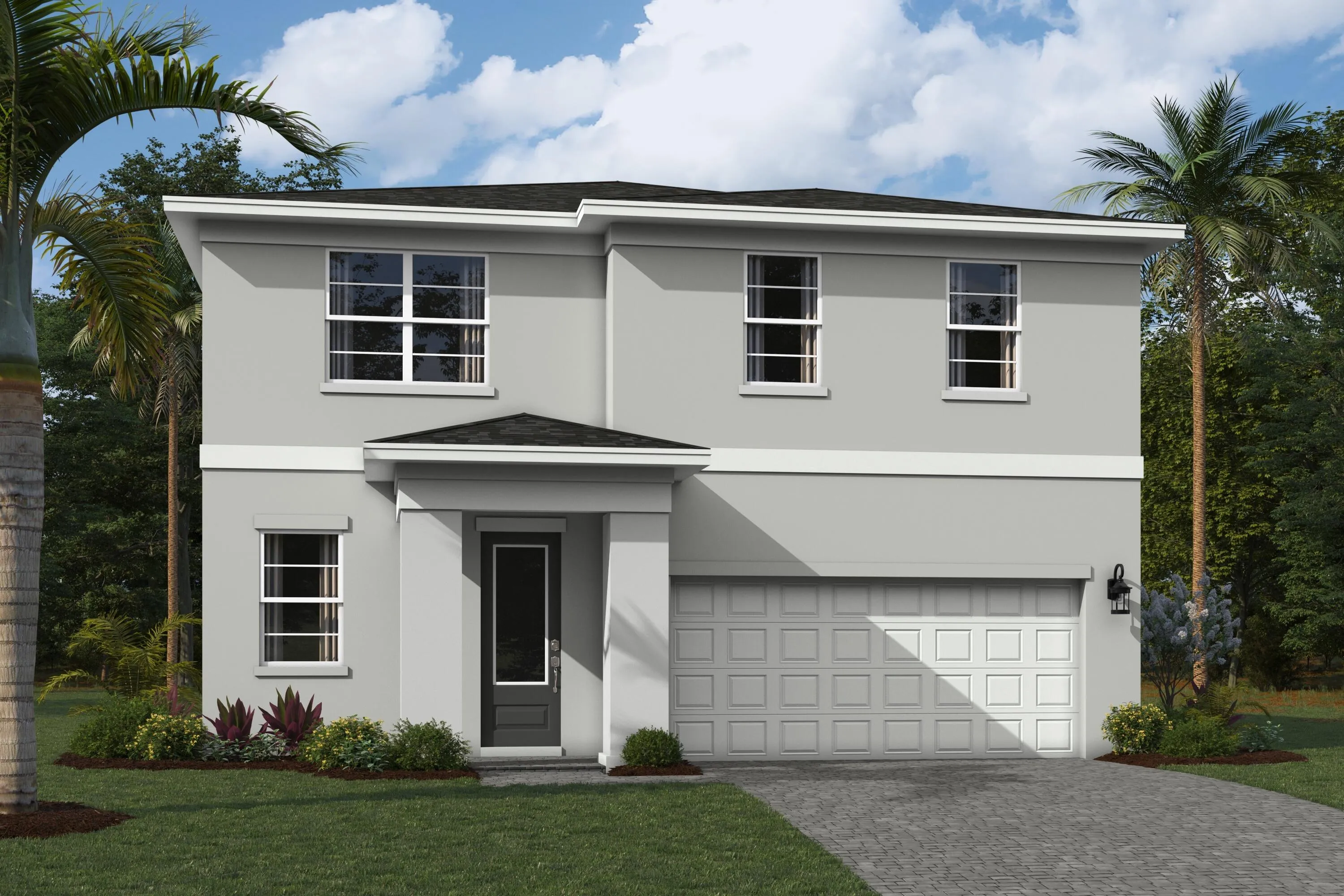 Stock photos represent builder's floorplan