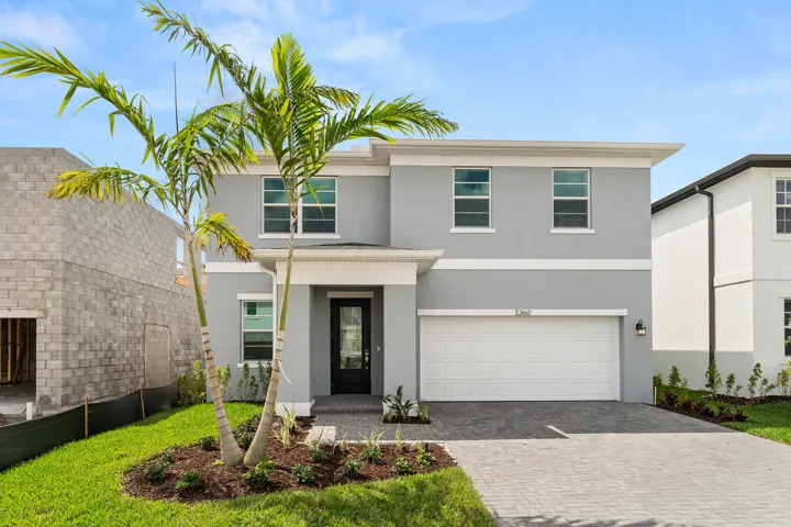 Stock photos represent builder's floorplan