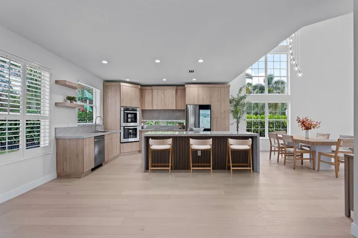 Virtually staged kitchen
