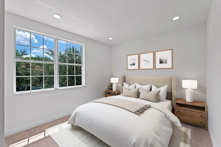virtually staged bedroom 2 (2nd floor)