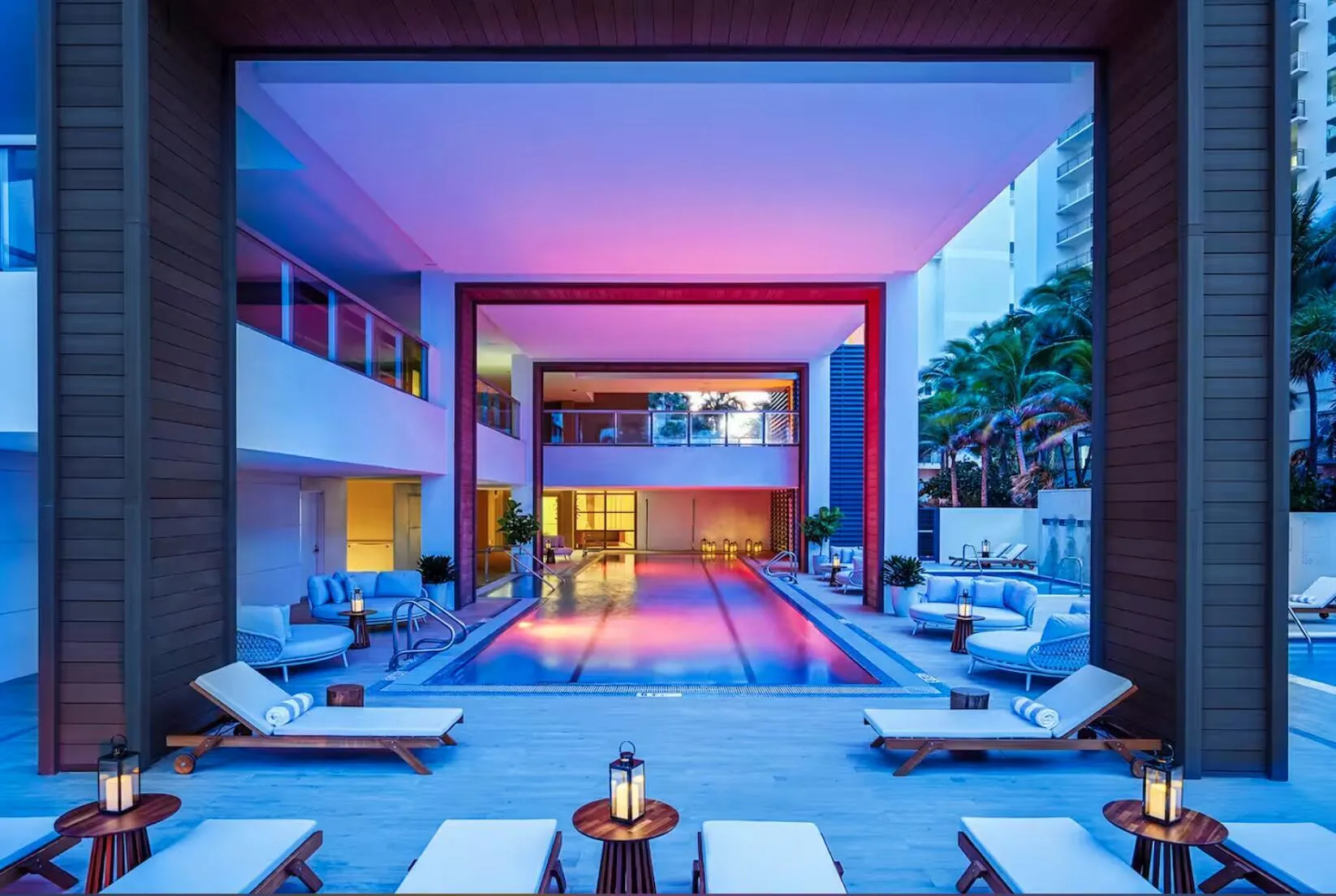 Spa pool twlight