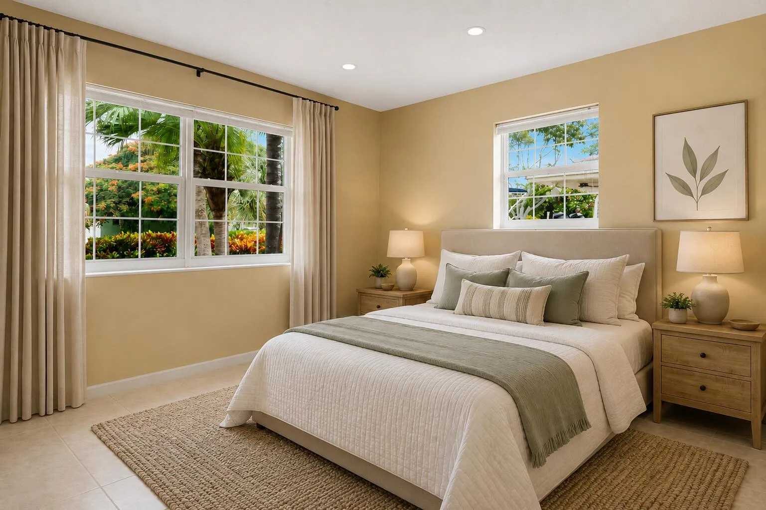Virtually Staged Third Bedroom