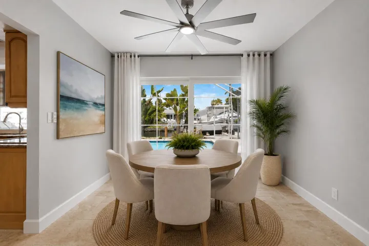 Virtually Staged Dining Area
