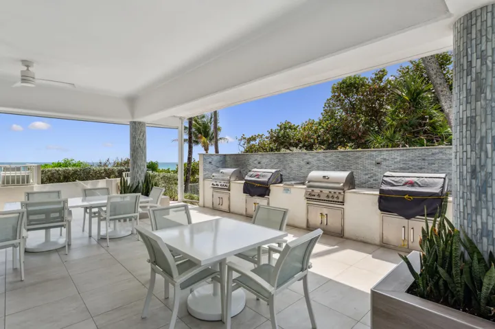 Private beach club grills