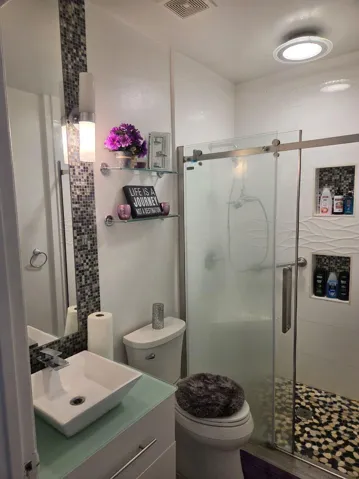 bathroom down