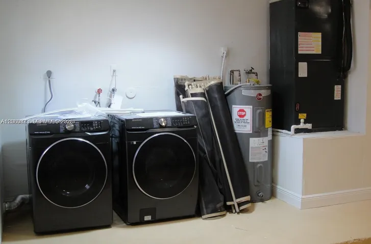 NEWER WASHER/DRYER/HOTWATER HEATER AND A/C. CHILD PROOF POOL FENCE AVAILABLE.