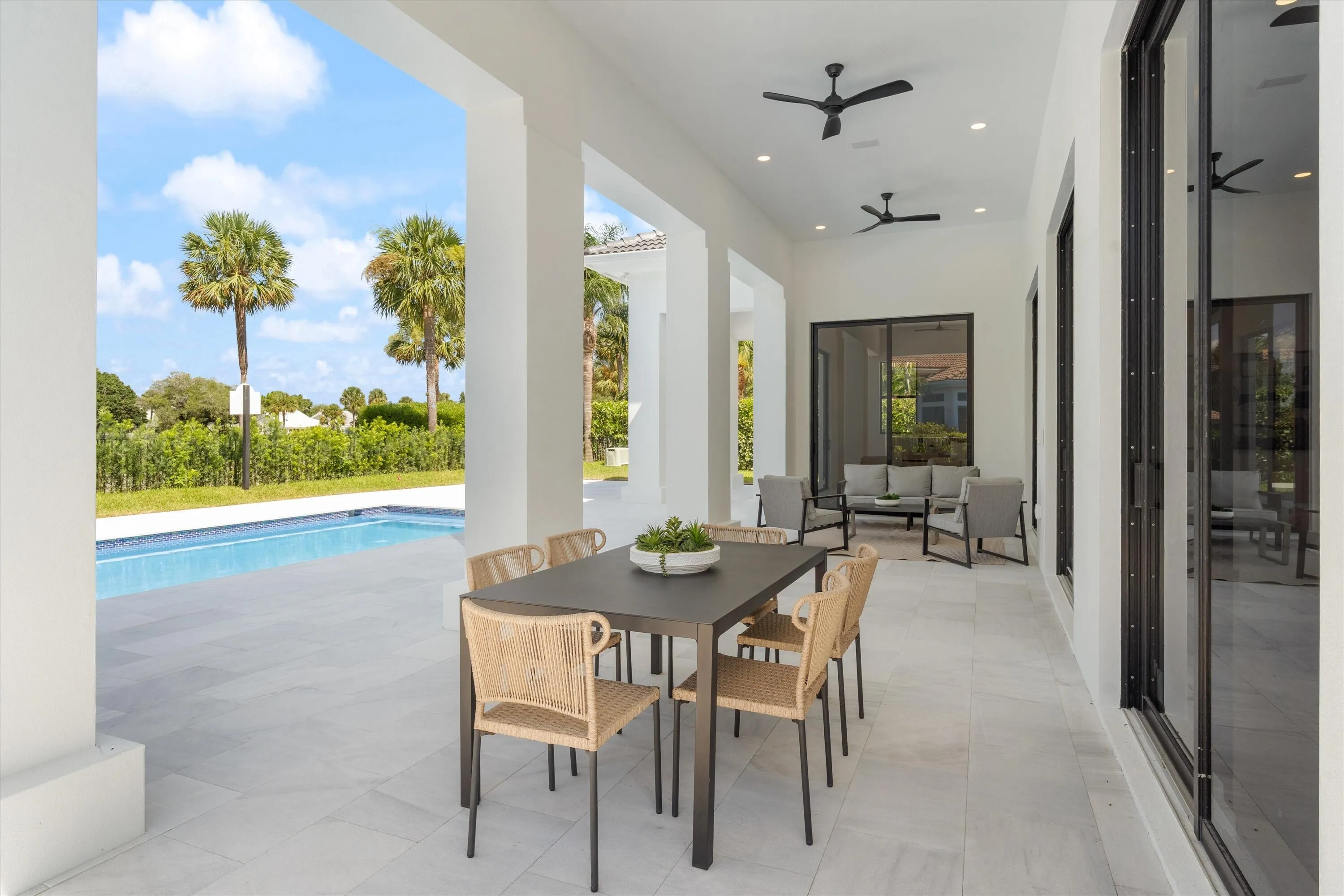 Covered outdoor living area