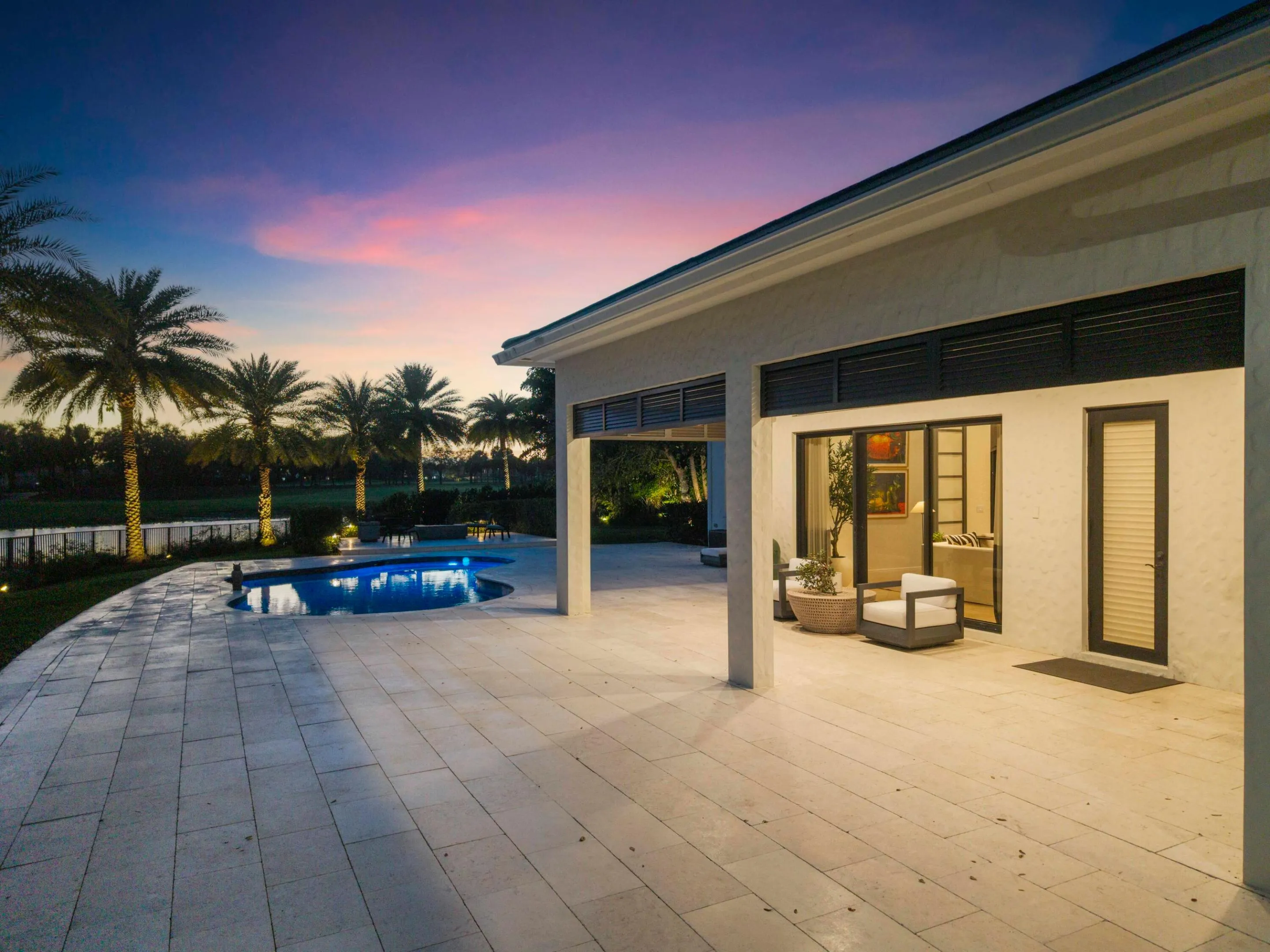Covered porch and huge patio