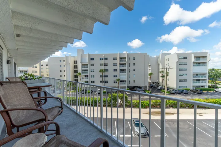 Southwest facing balcony