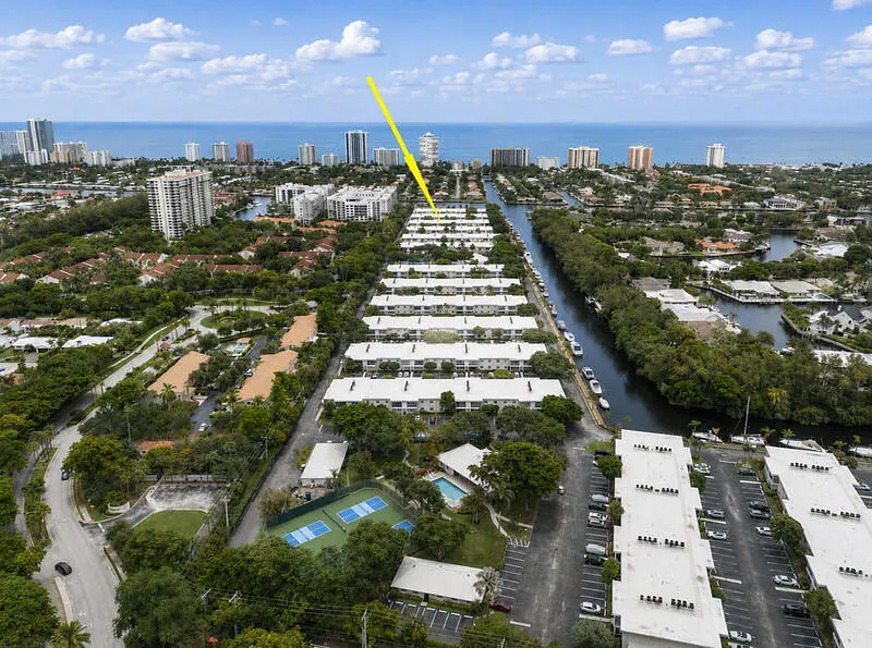 Aerial View Towards East