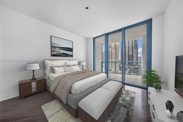 Virtually Staged Primary Bedroom