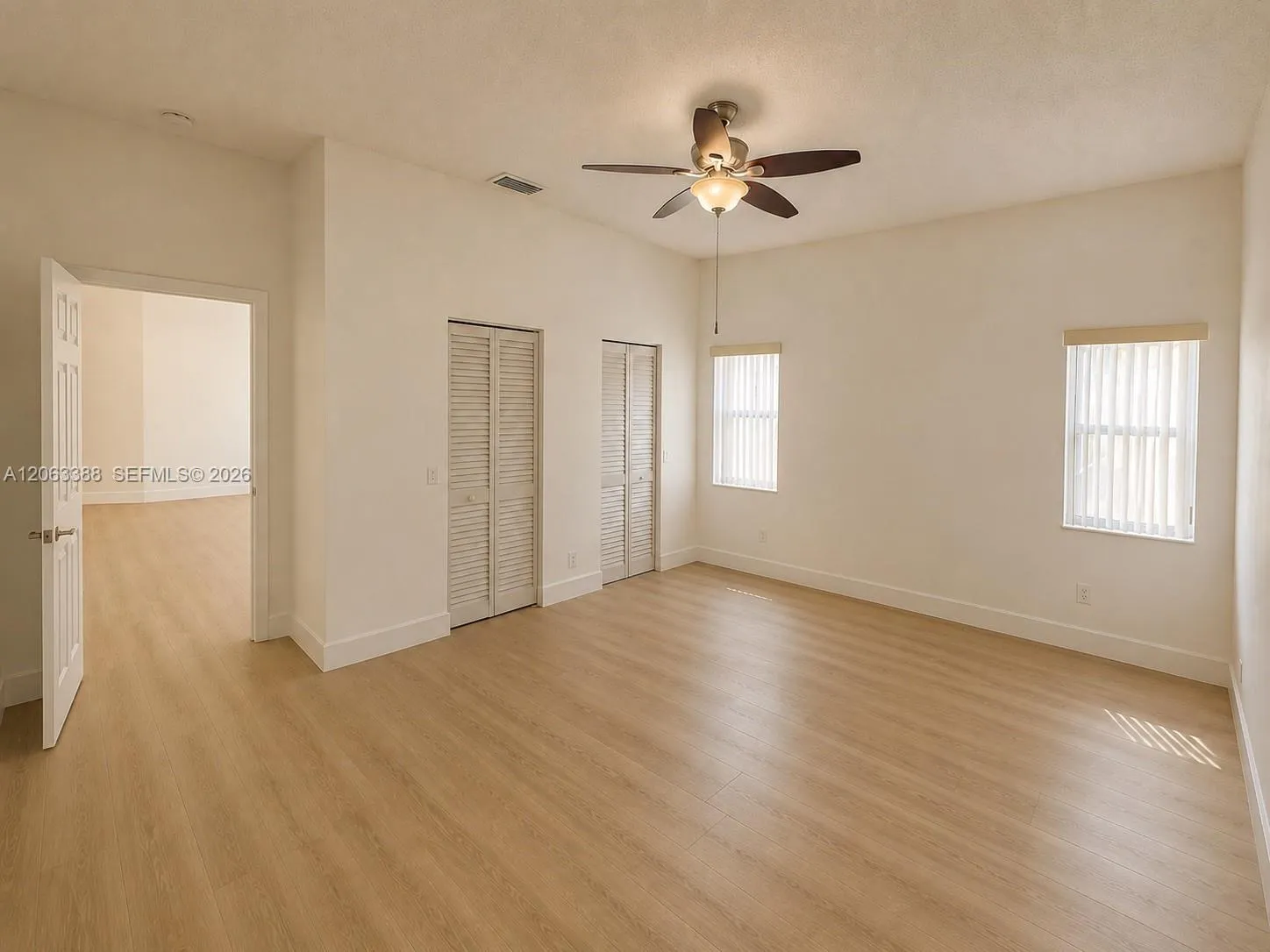 Master Bedroom with Walk-In closet
