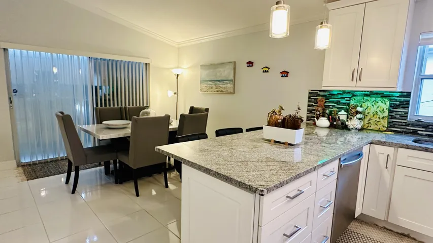 modern eat in kitchen