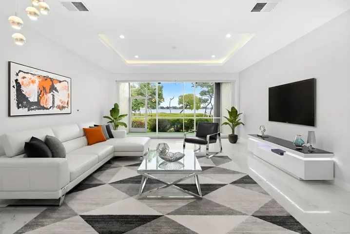 Virtually Staged Living Room