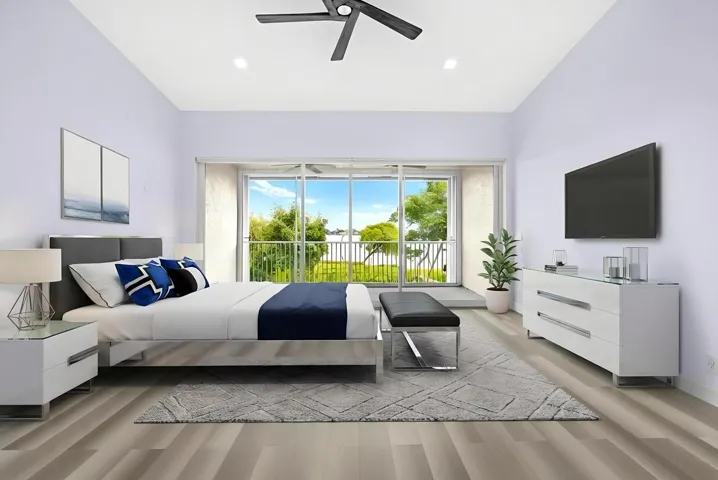 Virtually Staged Primary Bedroom