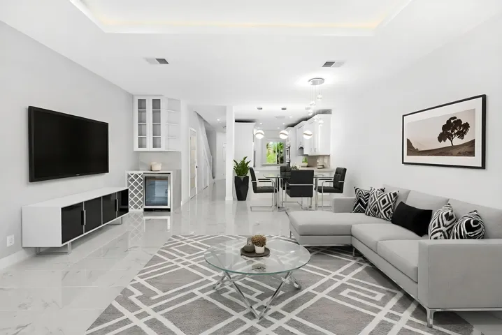 Virtually Staged Living Room