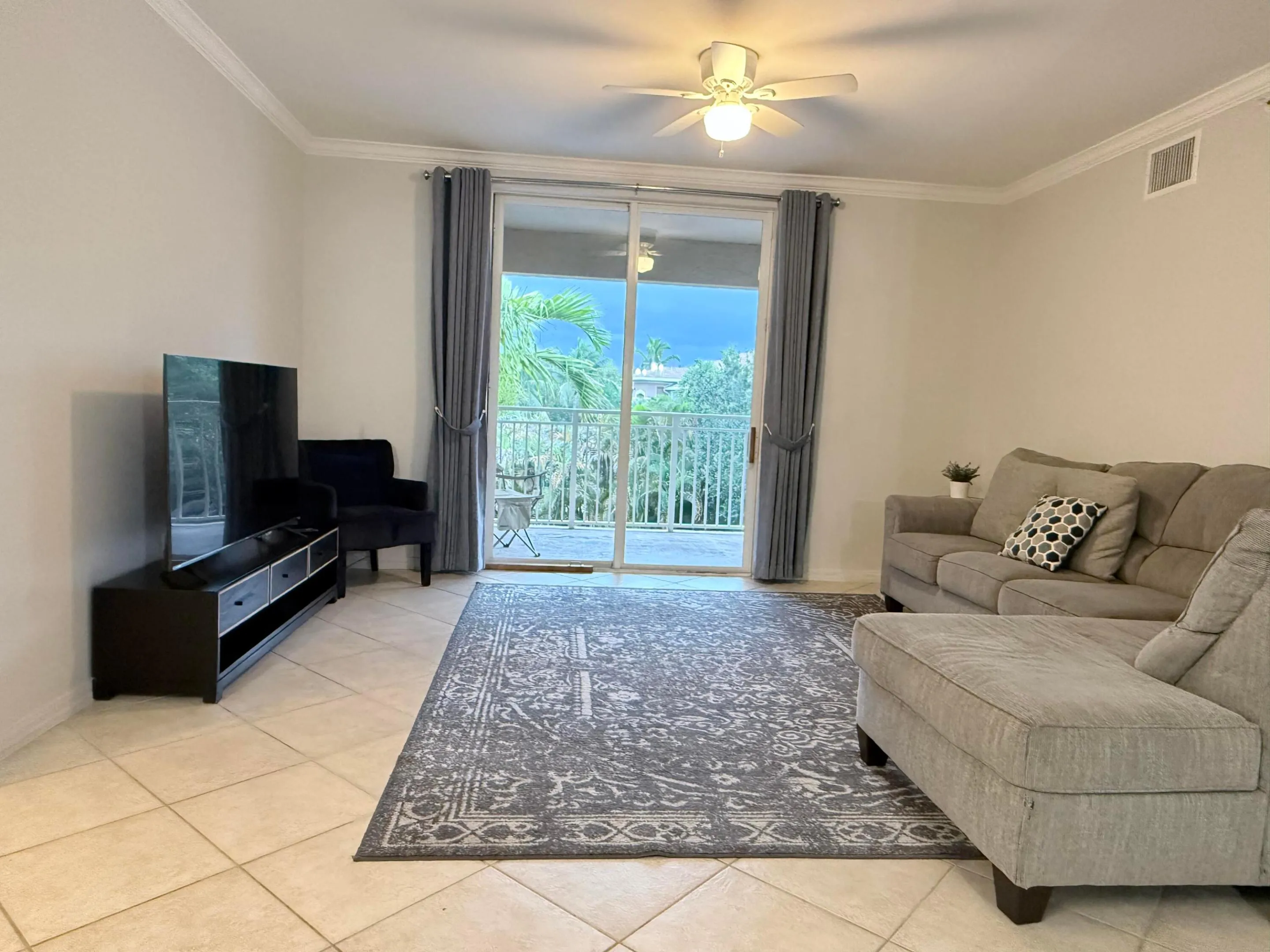 Family Room leads to balcony