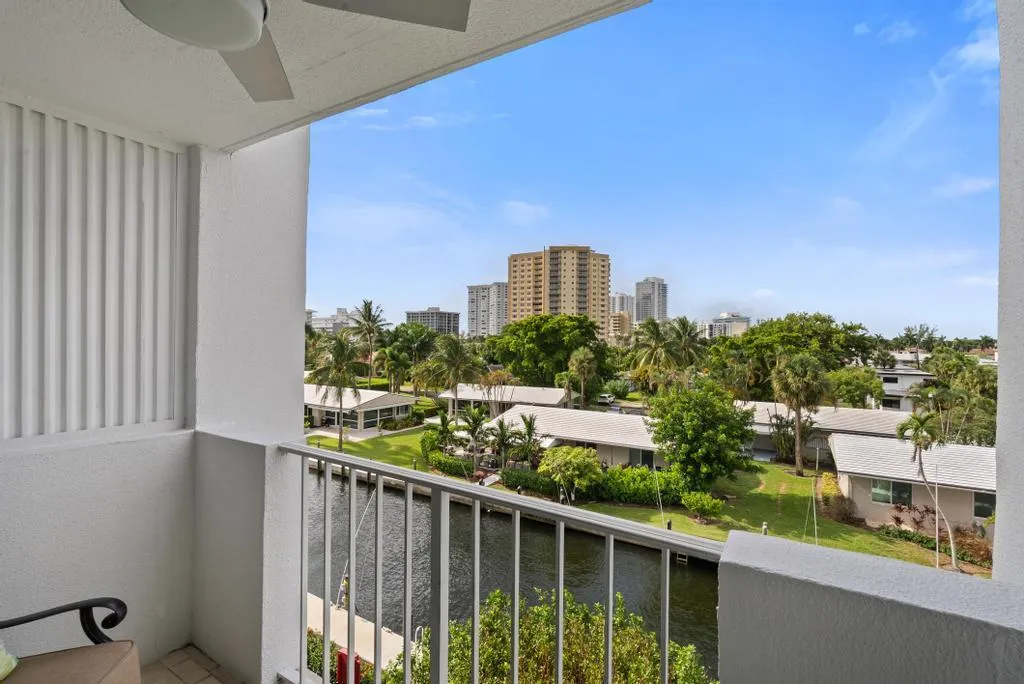 Catch the ocean breeze from above the tree line from your patio.