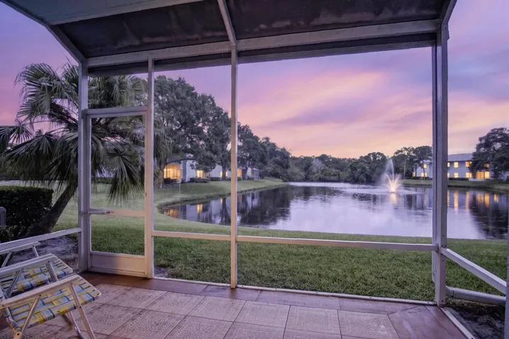 Amazing sunset views from the oversize screen patio