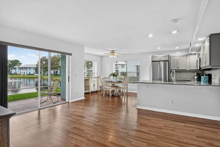 Open Floorplan with dining area, and counter for extra seating.