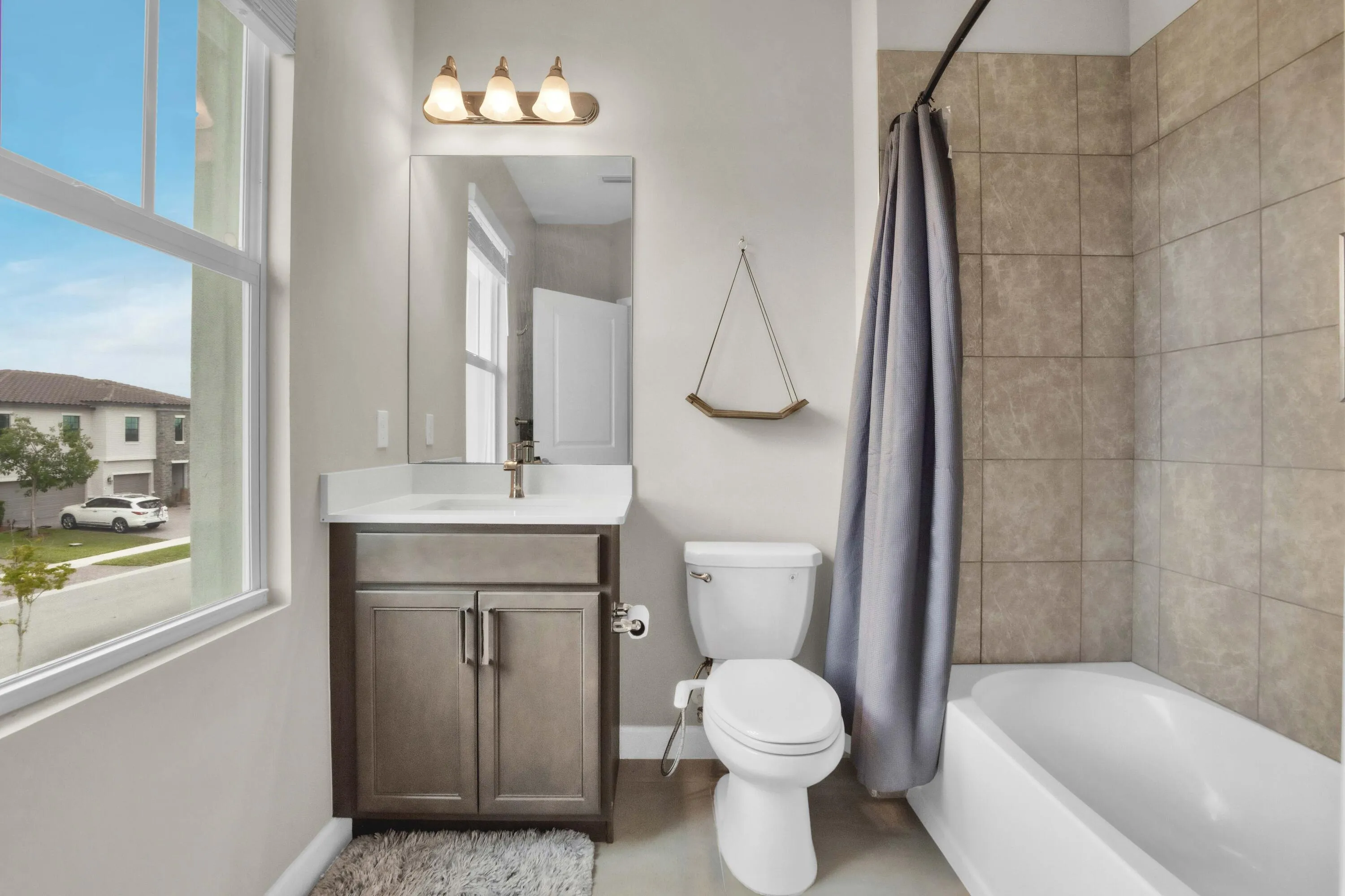 Attached to bedroom 4, it provides a clean, functional design.