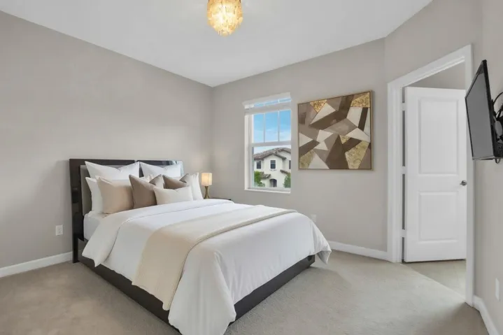 Generously sized secondary bedroom features a modern design and flexible layout.