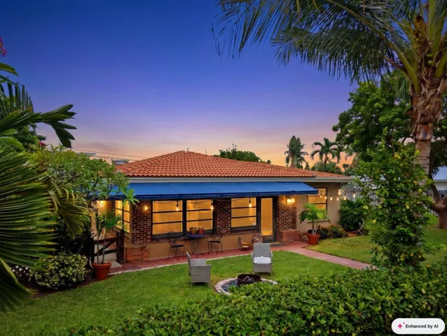 “This image has been Ai Edited to illustrate the property's Dusk or Twilight View”