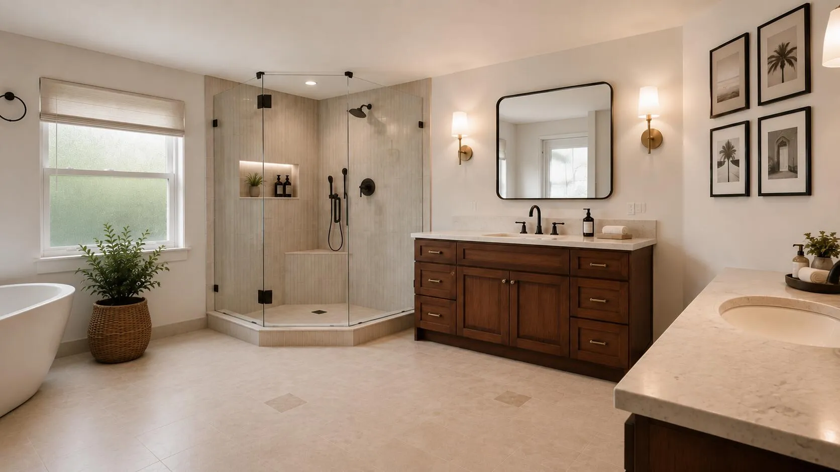 Virtually Renovated Primary Bathroom