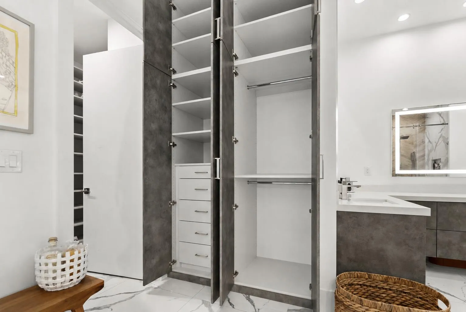 Closet buildout in Primary
