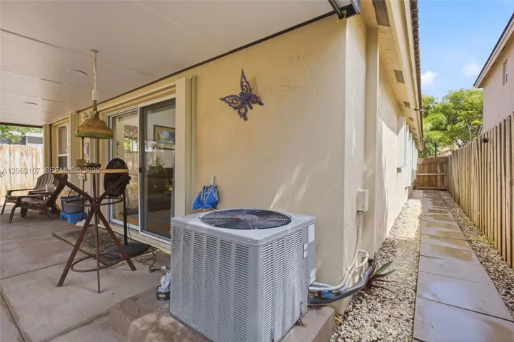 back and right side with hurricane shutters