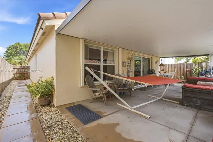 back and left side with hurricane shutters