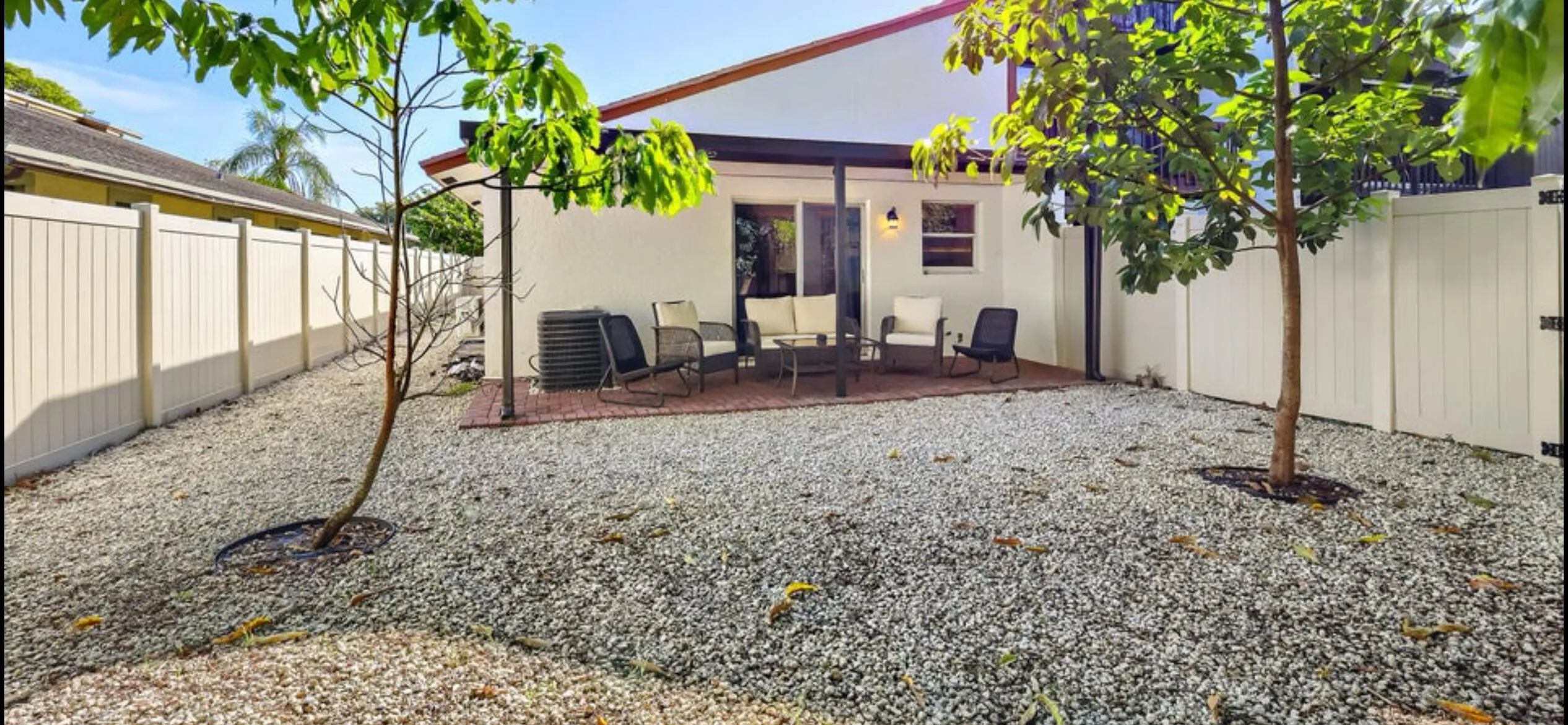 Fully fenced yard