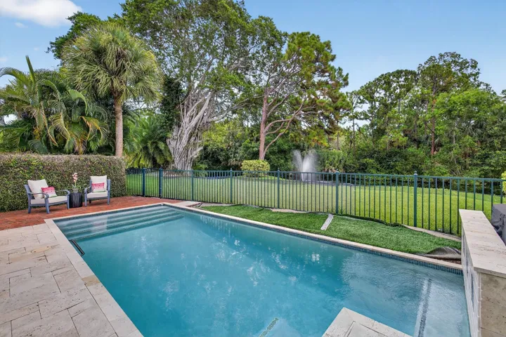 Take a dip in the sparkling lakefront pool.