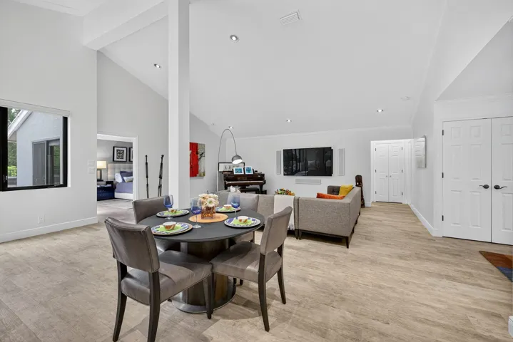 Savor family meals in the dining area.
