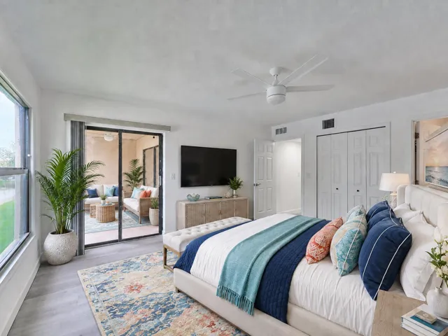 Virtually Staged Primary Bedroom