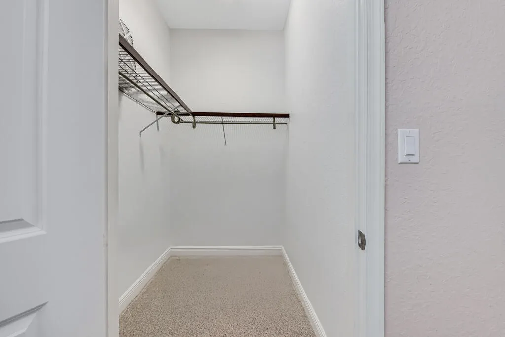 Guest walk in closet ample storage