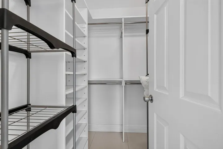 Primary closet