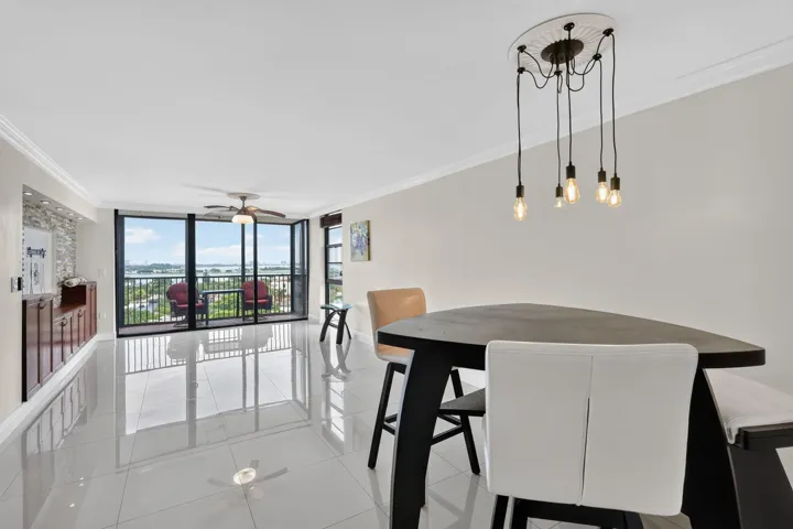 Dining area and great room with amazing views!
