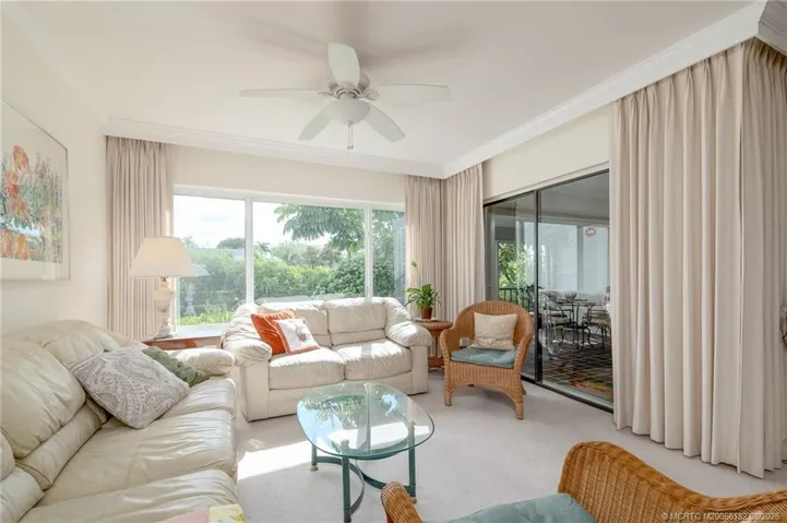 Sitting Room leads to screened patio