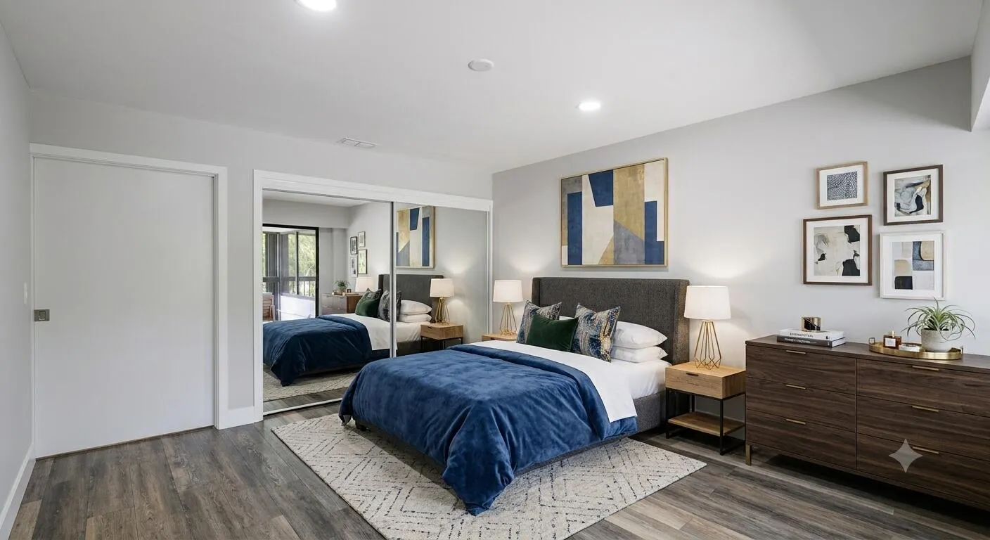 bedroom 2 - staged