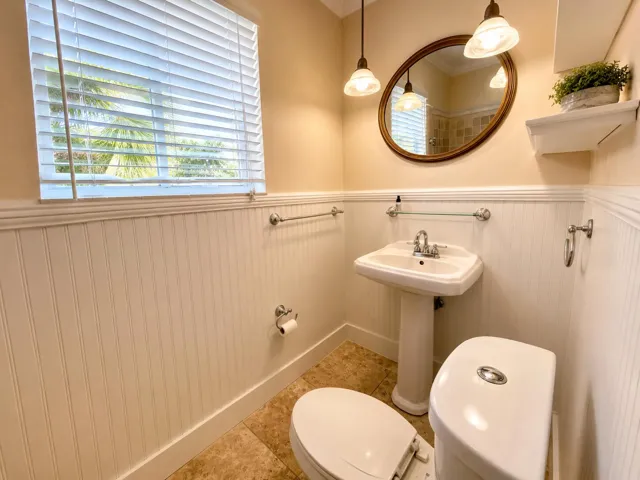 secondary bath with walk in shower