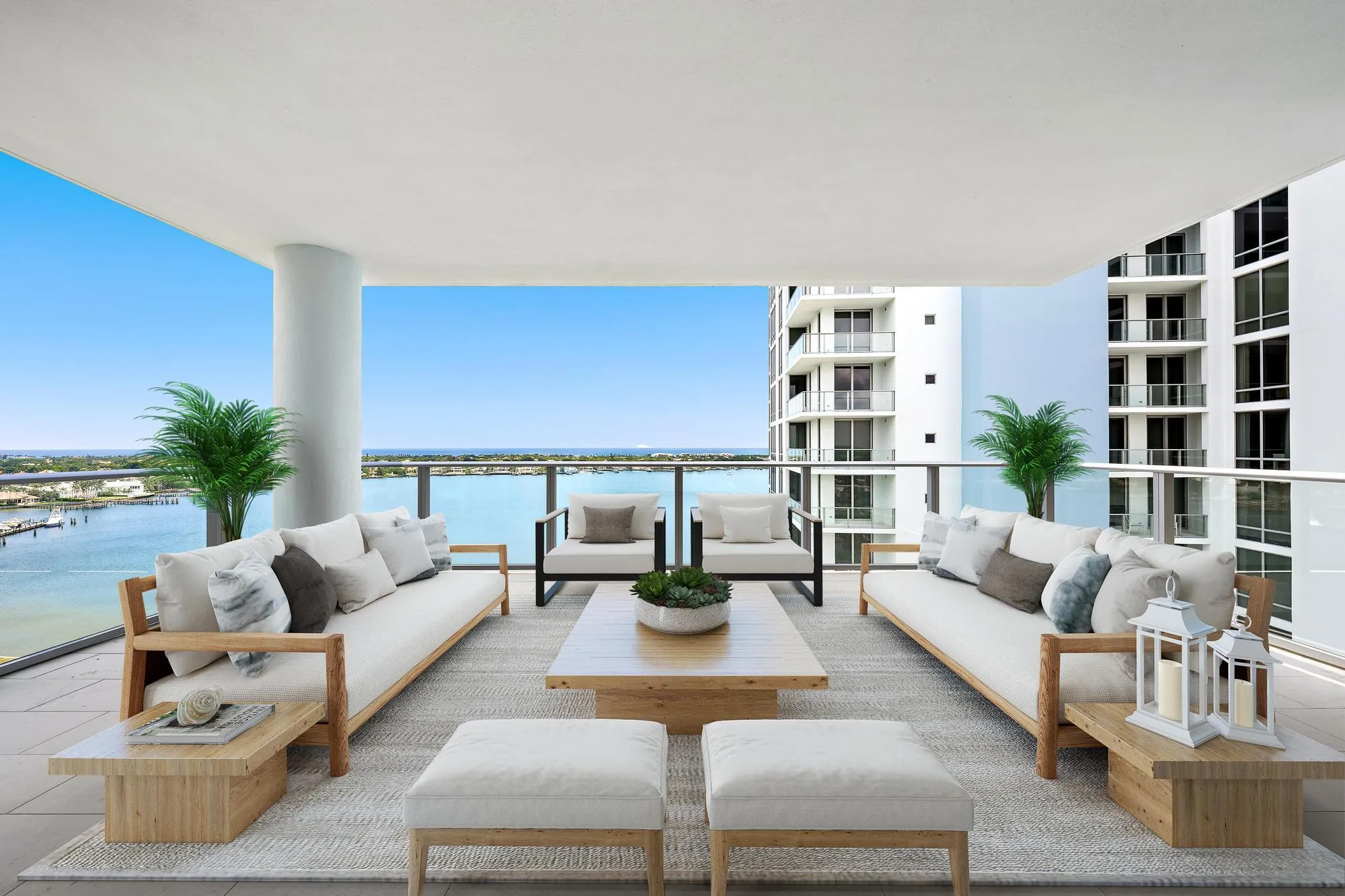 Virtually Staged Balcony