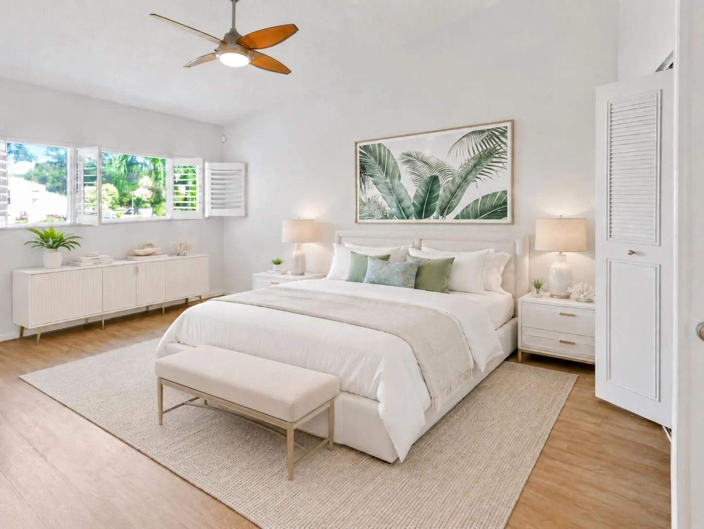 Virtually Staged Primary Bedroom